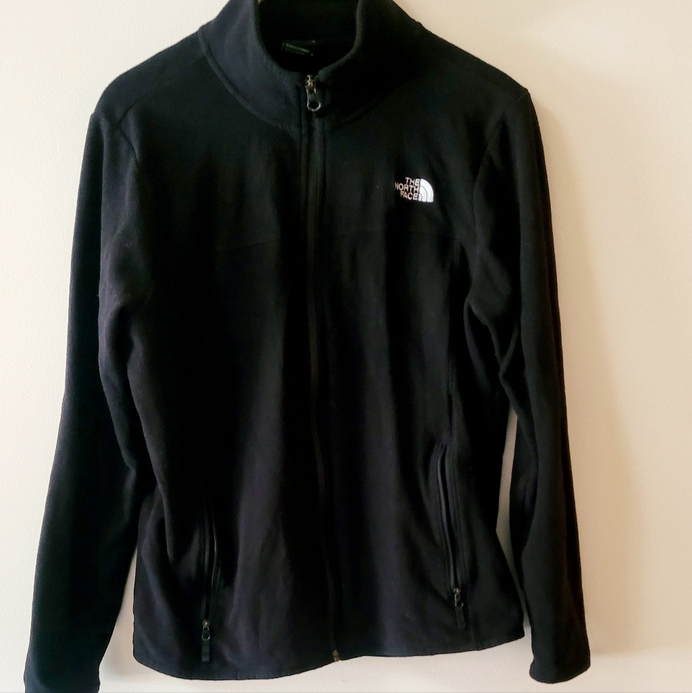 The North Face Black Performance Jacket with High Collar and Full-Zip